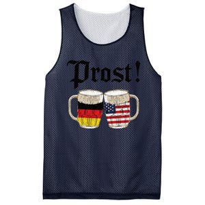 Oktoberfest Holiday Prost Beer German American Flag Mesh Reversible Basketball Jersey Tank