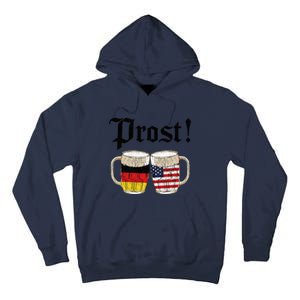 Oktoberfest Holiday Prost Beer German American Flag Tall Hoodie