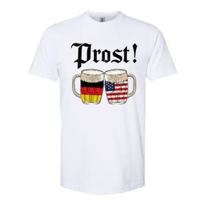 Oktoberfest Holiday Prost Beer German American Flag Softstyle CVC T-Shirt