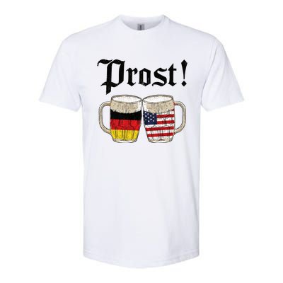 Oktoberfest Holiday Prost Beer German American Flag Softstyle® CVC T-Shirt