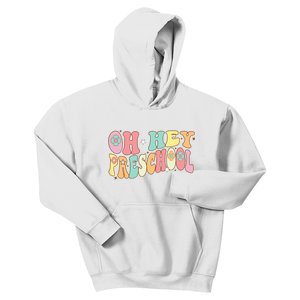 Oh Hey PreK Groovy Retro First Day Back To School Kids Hoodie