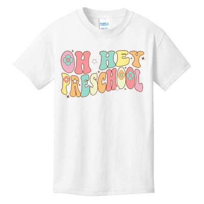 Oh Hey PreK Groovy Retro First Day Back To School Kids T-Shirt