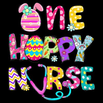 One Hoppy Registered Nurse Easter Bunny eggs T-Shirt