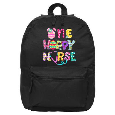 One Hoppy Registered Nurse Easter Bunny eggs 16 in Basic Backpack