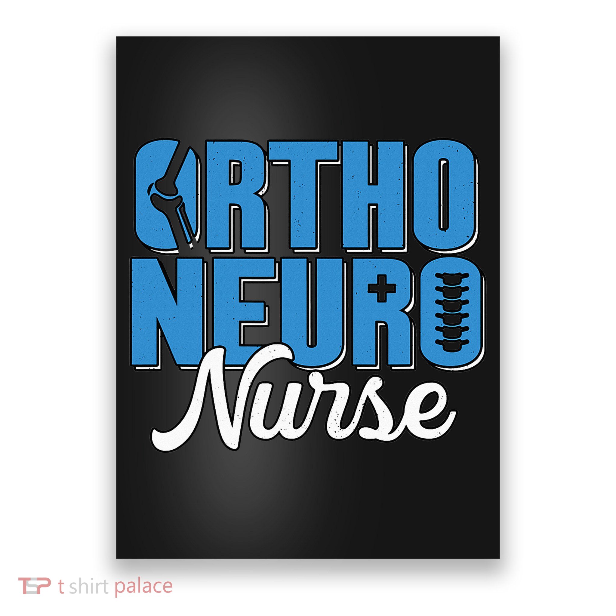 One Hoppy RN Nurse Bunny Easter Registered Nurse Poster