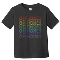 Oh Honey Rainbow Vintage Gay P.R.I.D.E Toddler T-Shirt