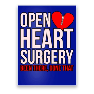 Open Heart Surgery Heart Disease Awareness Survivor Graphic Gift Poster