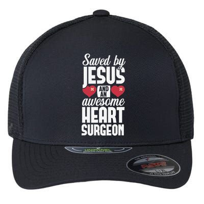 Open Heart Surgery Survivor Jesus Bypass Recovery Flexfit Unipanel Trucker Cap
