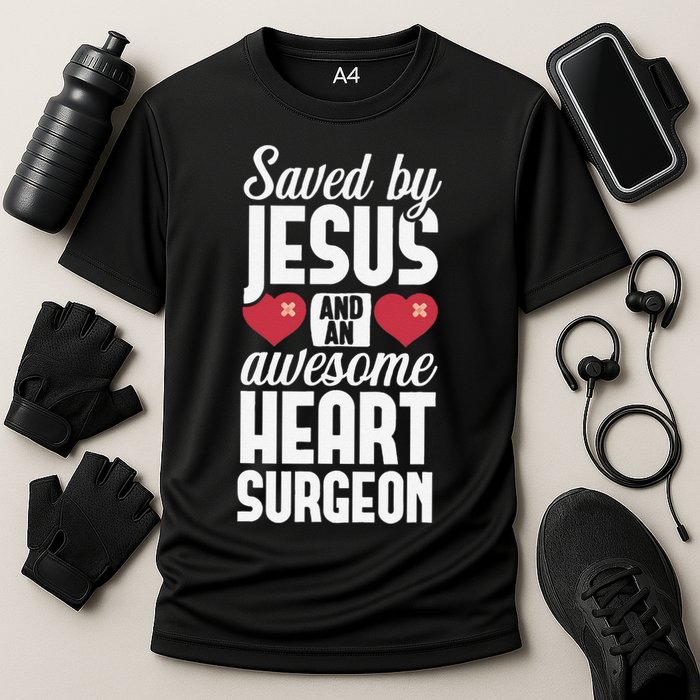 Open Heart Surgery Survivor Jesus Bypass Recovery Performance Shirt