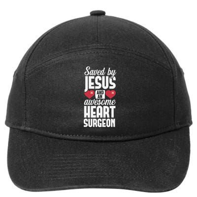 Open Heart Surgery Survivor Jesus Bypass Recovery 7-Panel Snapback Hat