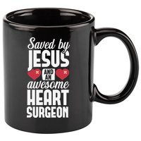 Open Heart Surgery Survivor Jesus Bypass Recovery 11oz C Handle Ceramic Mug