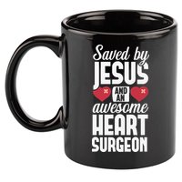 Open Heart Surgery Survivor Jesus Bypass Recovery 11oz C Handle Ceramic Mug