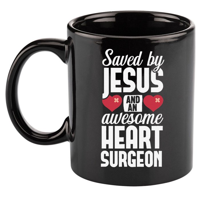 Open Heart Surgery Survivor Jesus Bypass Recovery 11oz C Handle Ceramic Mug