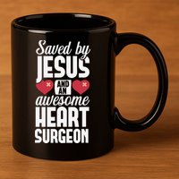 Open Heart Surgery Survivor Jesus Bypass Recovery 11oz C Handle Ceramic Mug