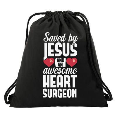 Open Heart Surgery Survivor Jesus Bypass Recovery Drawstring Bag