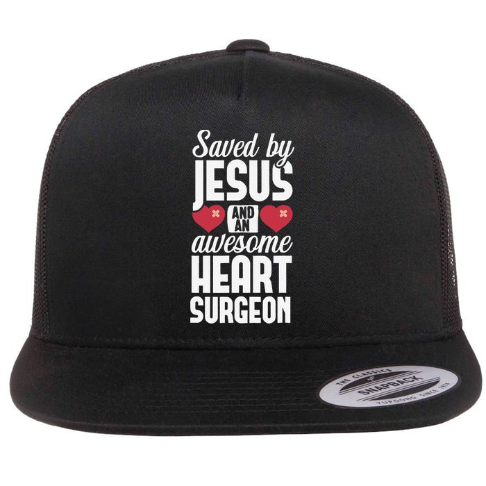 Open Heart Surgery Survivor Jesus Bypass Recovery Flat Bill Trucker Hat