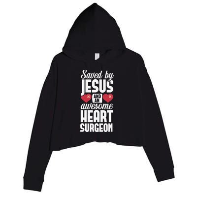 Open Heart Surgery Survivor Jesus Bypass Recovery Crop Fleece Hoodie