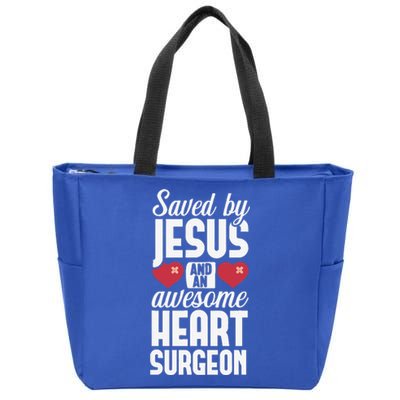 Open Heart Surgery Survivor Jesus Bypass Recovery Zip Tote Bag