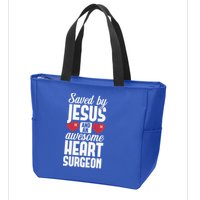 Open Heart Surgery Survivor Jesus Bypass Recovery Zip Tote Bag