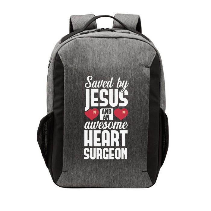 Open Heart Surgery Survivor Jesus Bypass Recovery Vector Backpack