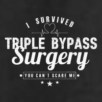 Open Heart Surgery Recovery Apparel I SURVIVED TRIPLE BYPASS 7 Panel Mesh Trucker Snapback Hat