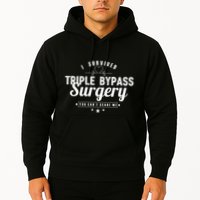 Open Heart Surgery Recovery Apparel I SURVIVED TRIPLE BYPASS Hoodie