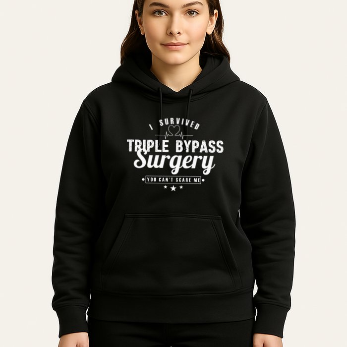 Open Heart Surgery Recovery Apparel I SURVIVED TRIPLE BYPASS Hoodie
