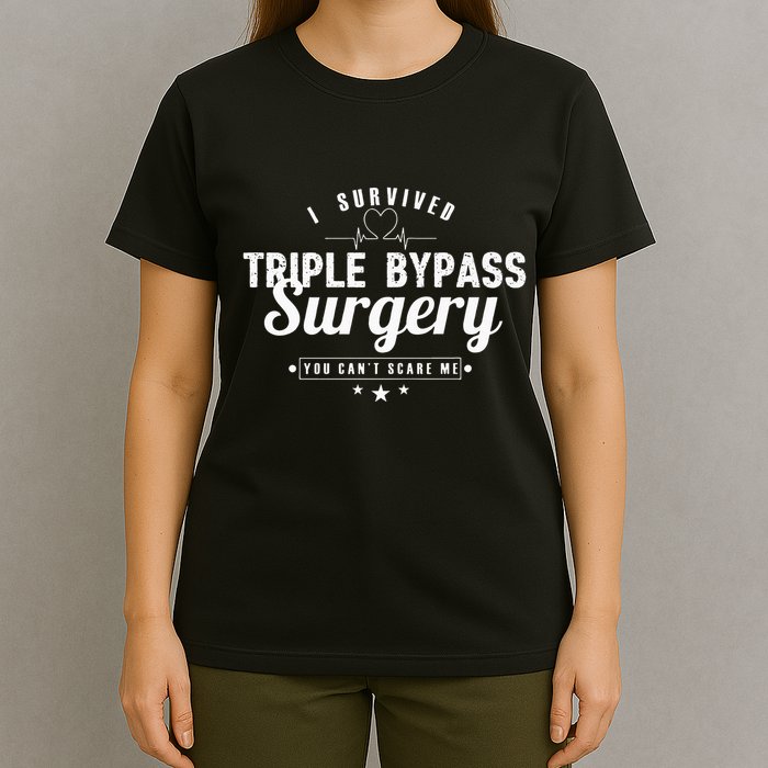 Open Heart Surgery Recovery Apparel I SURVIVED TRIPLE BYPASS T-Shirt