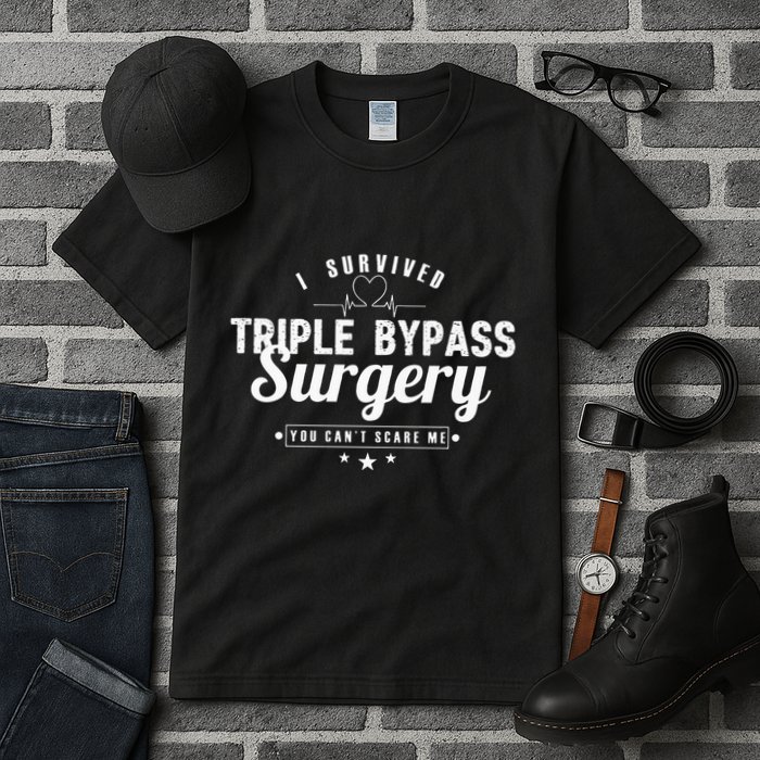 Open Heart Surgery Recovery Apparel I SURVIVED TRIPLE BYPASS Tall T-Shirt
