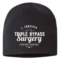 Open Heart Surgery Recovery Apparel I SURVIVED TRIPLE BYPASS Sustainable Beanie
