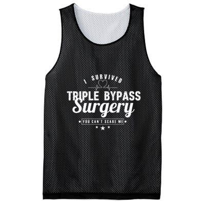 Open Heart Surgery Recovery Apparel I SURVIVED TRIPLE BYPASS Mesh Reversible Basketball Jersey Tank