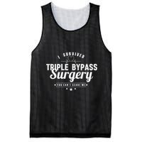 Open Heart Surgery Recovery Apparel I SURVIVED TRIPLE BYPASS Mesh Reversible Basketball Jersey Tank
