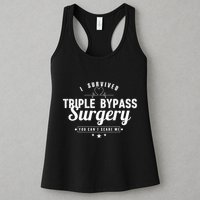 Open Heart Surgery Recovery Apparel I SURVIVED TRIPLE BYPASS Womens Tank Top