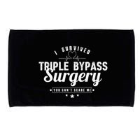Open Heart Surgery Recovery Apparel I SURVIVED TRIPLE BYPASS Microfiber Hand Towel