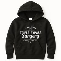 Open Heart Surgery Recovery Apparel I SURVIVED TRIPLE BYPASS Kids Hoodie
