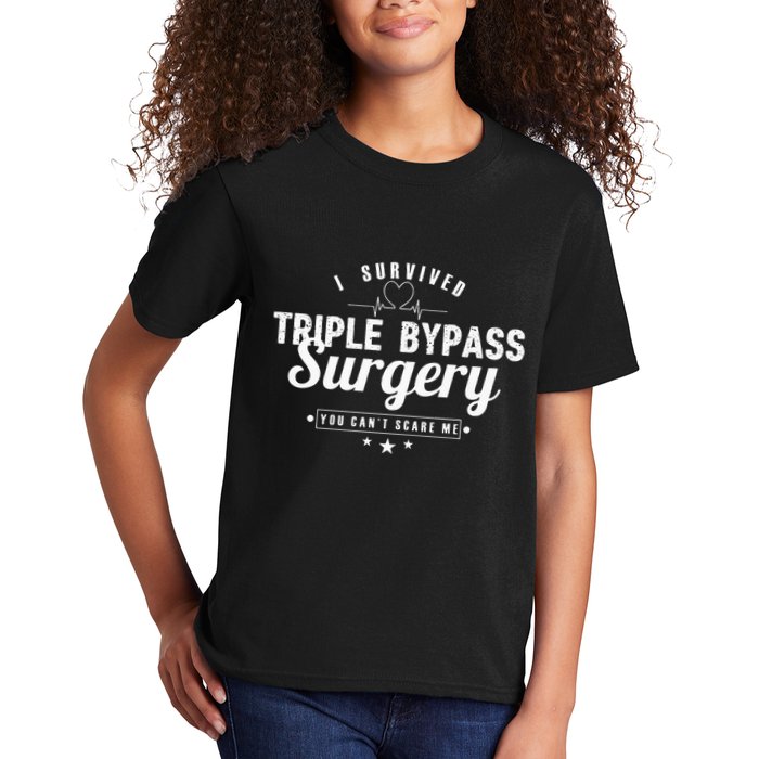 Open Heart Surgery Recovery Apparel I SURVIVED TRIPLE BYPASS Kids T-Shirt