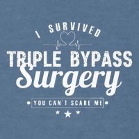 Open Heart Surgery Recovery Apparel I SURVIVED TRIPLE BYPASS Garment-Dyed Sweatshirt