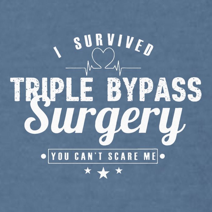 Open Heart Surgery Recovery Apparel I SURVIVED TRIPLE BYPASS Garment-Dyed Sweatshirt