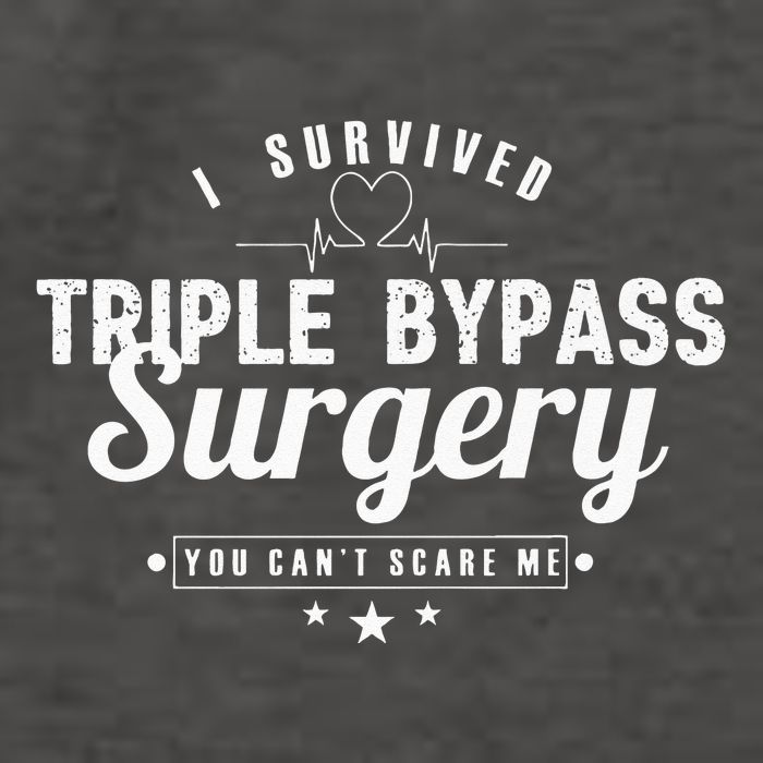 Open Heart Surgery Recovery Apparel I SURVIVED TRIPLE BYPASS Vector Backpack