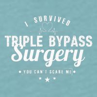 Open Heart Surgery Recovery Apparel I SURVIVED TRIPLE BYPASS Sueded Cloud Jersey T-Shirt