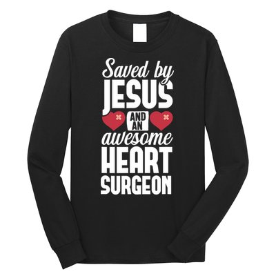 Open Heart Surgery Survivor Jesus Bypass Recovery Long Sleeve Shirt