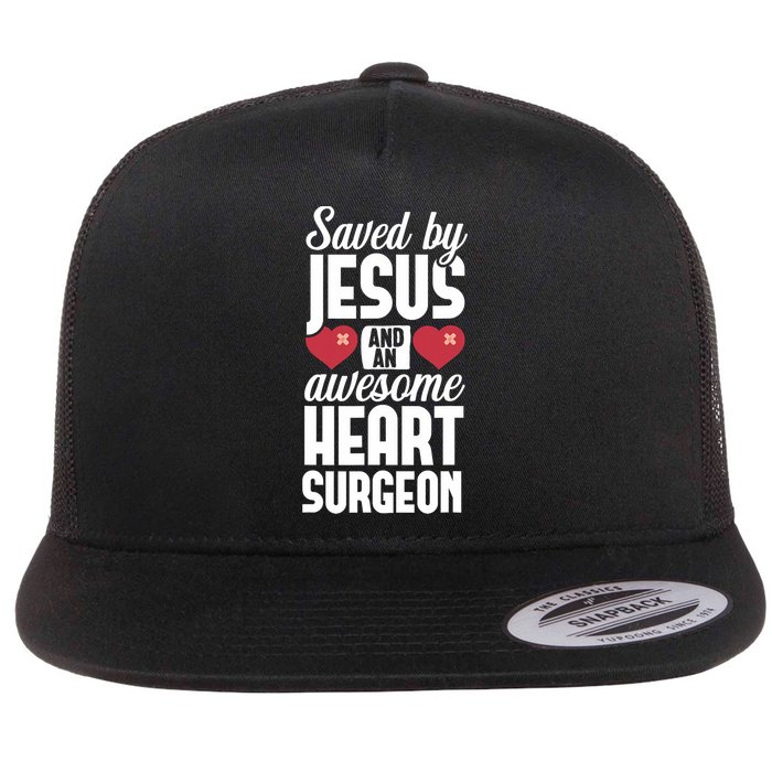Open Heart Surgery Survivor Jesus Bypass Recovery Flat Bill Trucker Hat