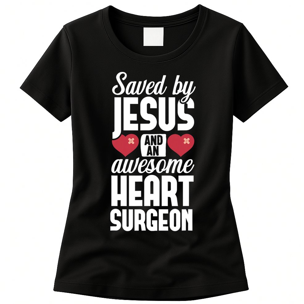 Open Heart Surgery Survivor Jesus Bypass Recovery Womens T-Shirt