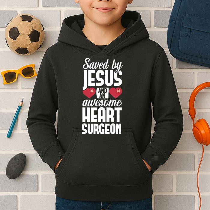Open Heart Surgery Survivor Jesus Bypass Recovery Kids Hoodie