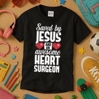 Open Heart Surgery Survivor Jesus Bypass Recovery Kids T-Shirt