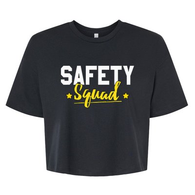 Occupational Health Safety Officer Manager Supervisor Squad Bella+Canvas Jersey Crop Tee