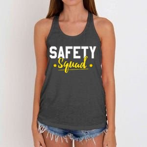 Occupational Health Safety Officer Manager Supervisor Squad Women's Knotted Racerback Tank