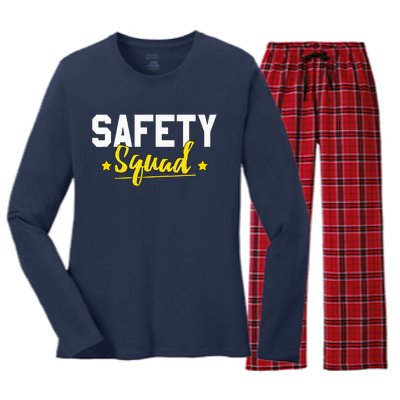 Occupational Health Safety Officer Manager Supervisor Squad Women's Long Sleeve Flannel Pajama Set 