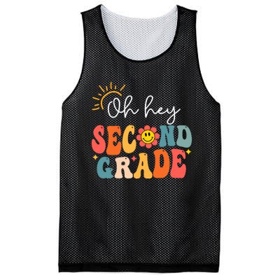 Oh Hey Second Grade Teacher Student 2nd Grade Back To School Mesh Reversible Basketball Jersey Tank