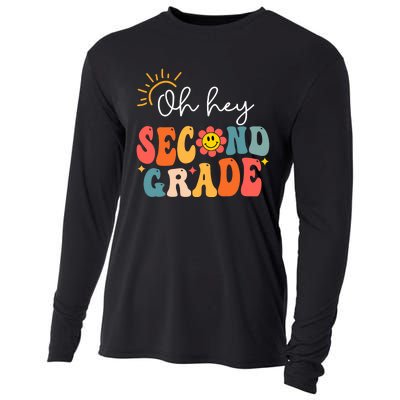 Oh Hey Second Grade Teacher Student 2nd Grade Back To School Cooling Performance Long Sleeve Crew